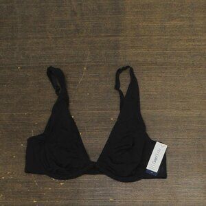 NWT Gap Body Womens Everyday Essentials Full Coverage Unlined Bra True Black 34B